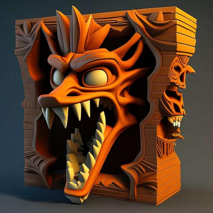 3D model Crash Bandicoot 3 Warped game (STL)